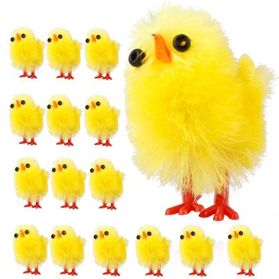 60Pcs Yellow Mini Easter Chicks Decoration Toy Spring Home G