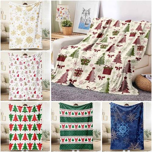 Christmas Flannel Blanket Fluffy Cozy Throw Children Adult N