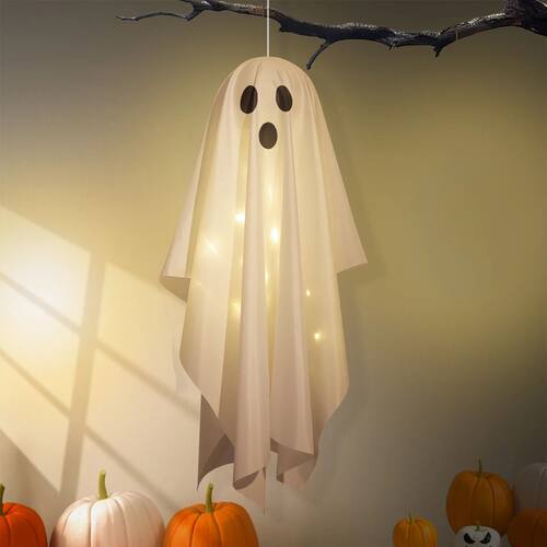 Halloween Large Ghost Pendant Cute Scary Kid Party Backgroun