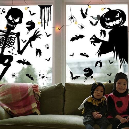 Halloween Giant Ghost Monster Ghost Shadow Window Sticker Wi