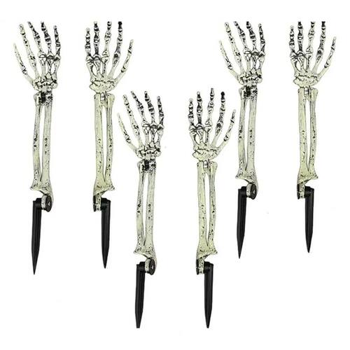 Realistic Halloween Skeleton Hand Arm Graveyard Decorations