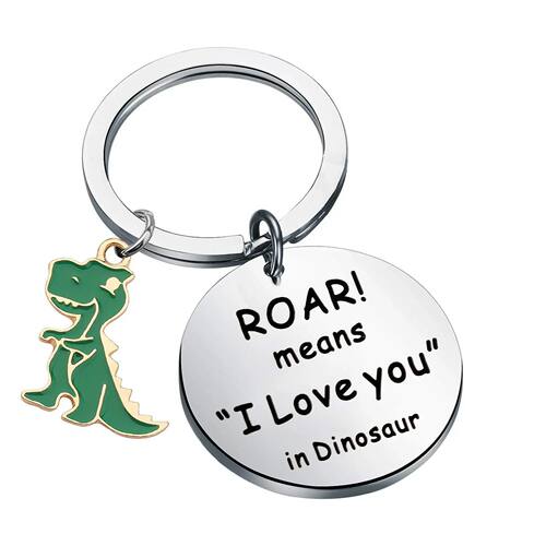 ROAR Means I Love You In Dinosaur Key Ring Sweet Key Cha DIY