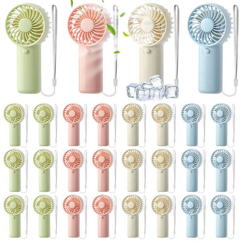 6-120Pcs Mini Portable Fan Handheld Battery Operated Wedding