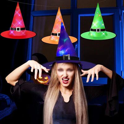 Halloween Witch Hat Party Wizard Hat Decorative Headwear Hal