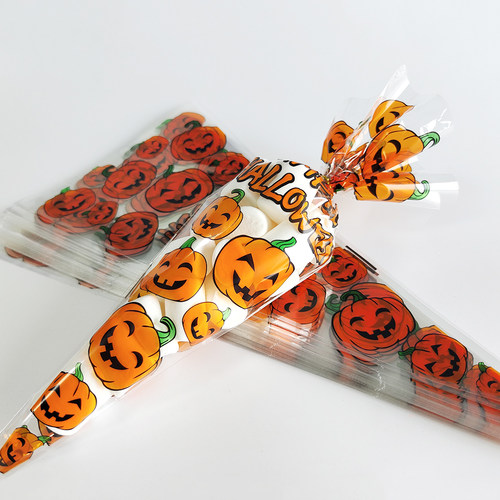 Halloween Candy Bags Cone Bags Pumpkin Spider Bat Packaging