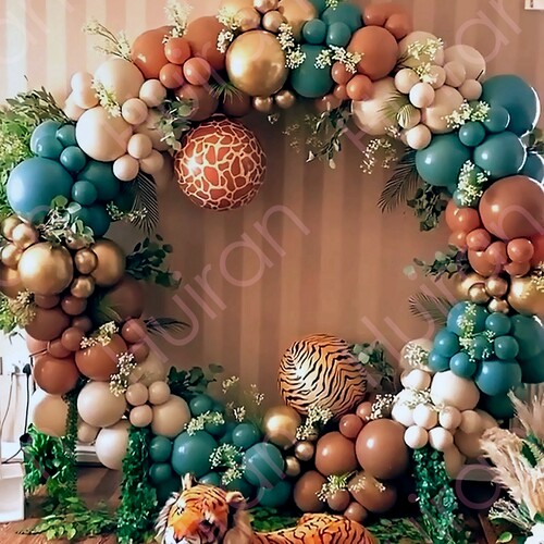 Green Leopard Balloon Garland Arch Kit Wedding Ballon