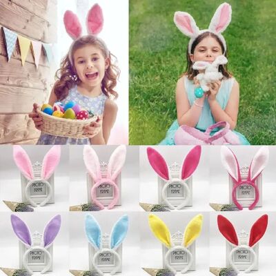 Rabbit Ear Easter Headbands Adult Kids Cute Colorful Bunny E