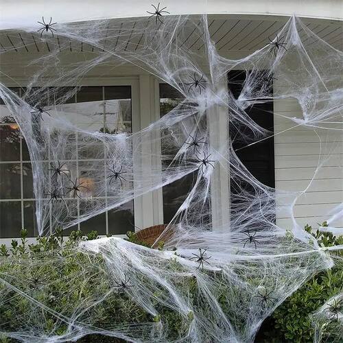 Halloween Decorations Artificial Spider Web Super Stretch Co