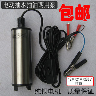 微型抽油器电动抽水泵柴油12V/24V/220V直流加油机自吸吸油泵小型