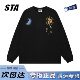 男女秋季 STA旗舰店美式 潮牌小众设计感长袖 复古高街重磅纯棉卫衣