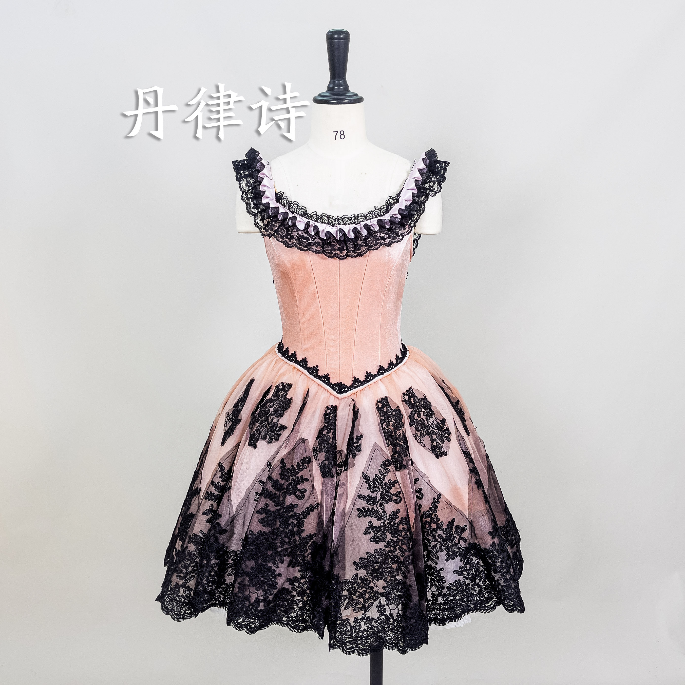 丹律诗芭蕾舞裙量身定做高端专业款裸粉色神秘的鸵鸟比赛演出服