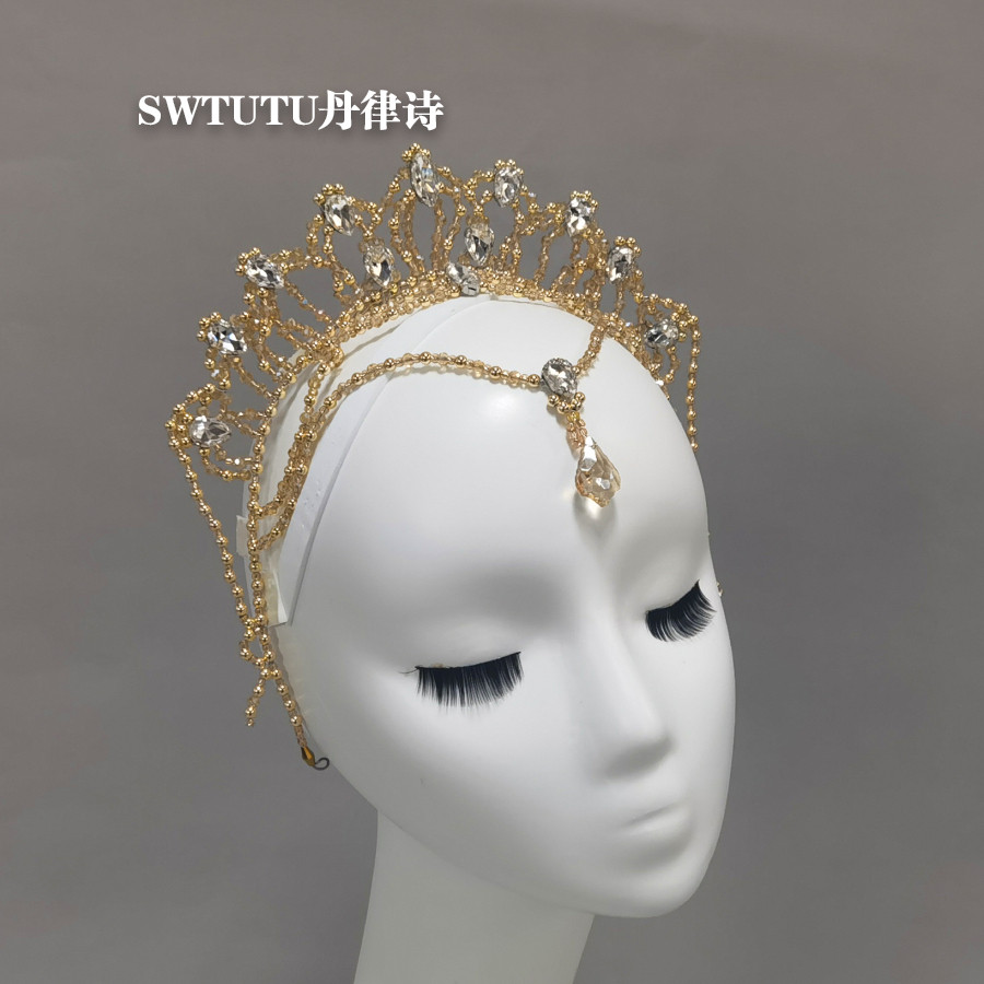手工制作高档芭蕾舞头饰成人儿童配饰睡美人帕基塔堂吉诃德帕基塔