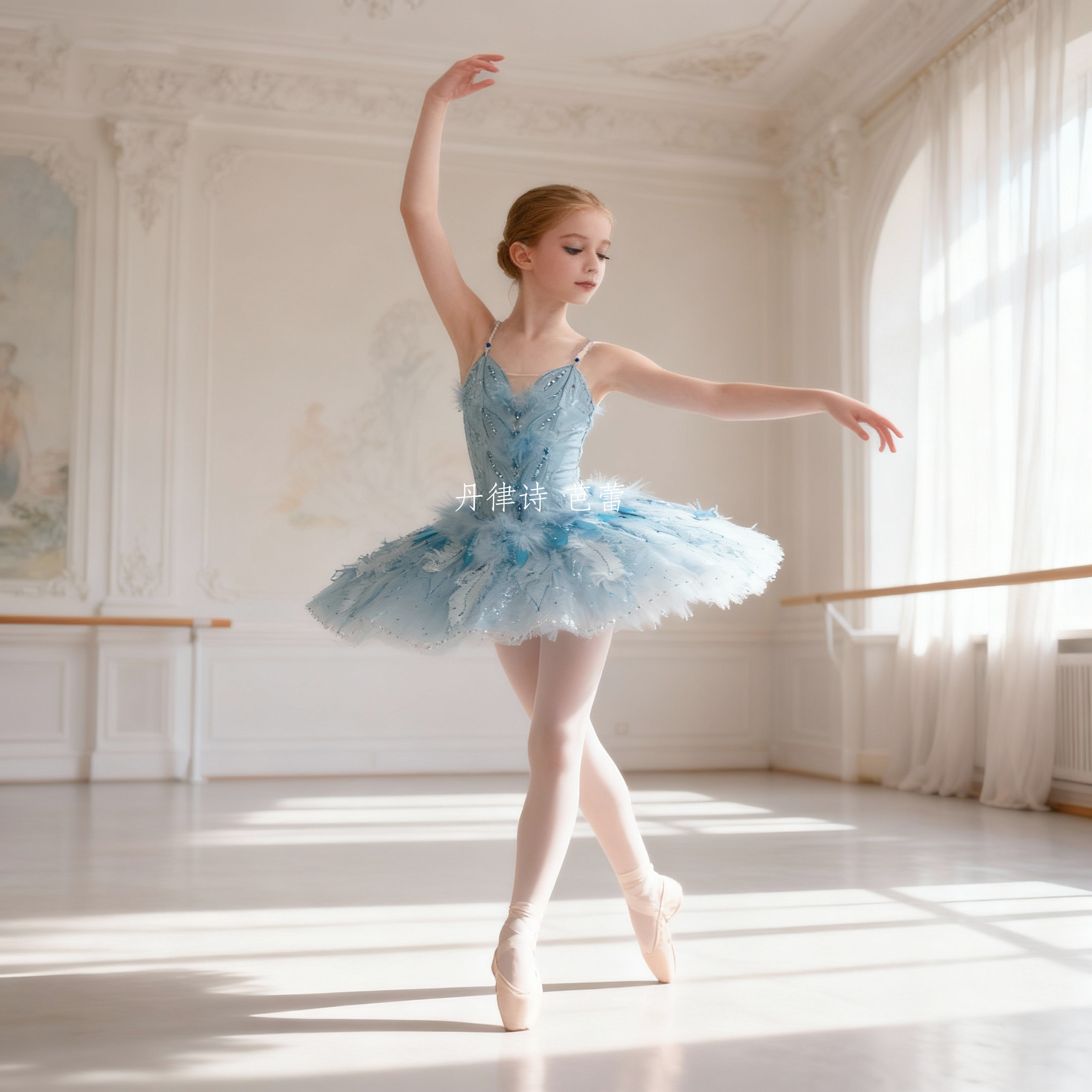 【丹律诗】高定版量身定制专业芭蕾舞tutu裙儿童成人蓝鸟变奏比赛