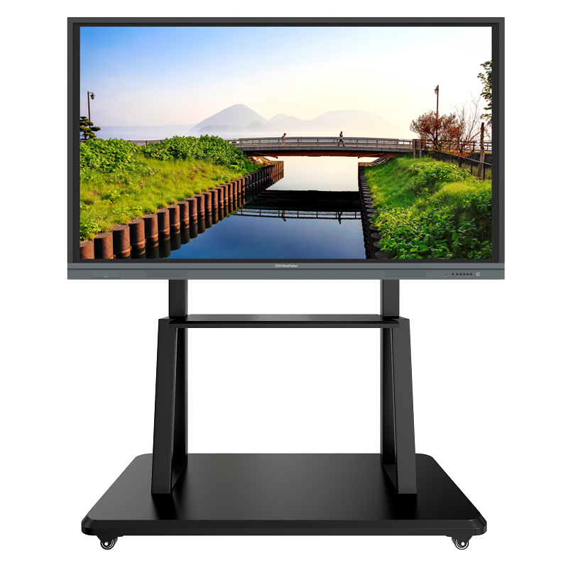 一体机移动支架鸿合教学大屏55/65/75/86寸平板落地支架 移动推车