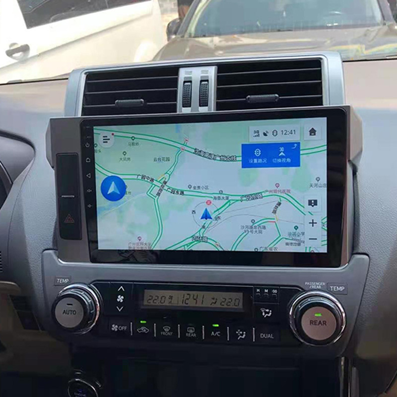 适用丰田霸道普拉多中控安卓大屏全景倒车蓝牙导航记录仪一体车机