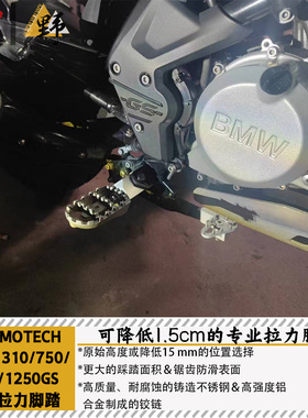 SW-MOTECH适用于BMW宝马310/750/850/1250GS越野拉力脚踏ION加大