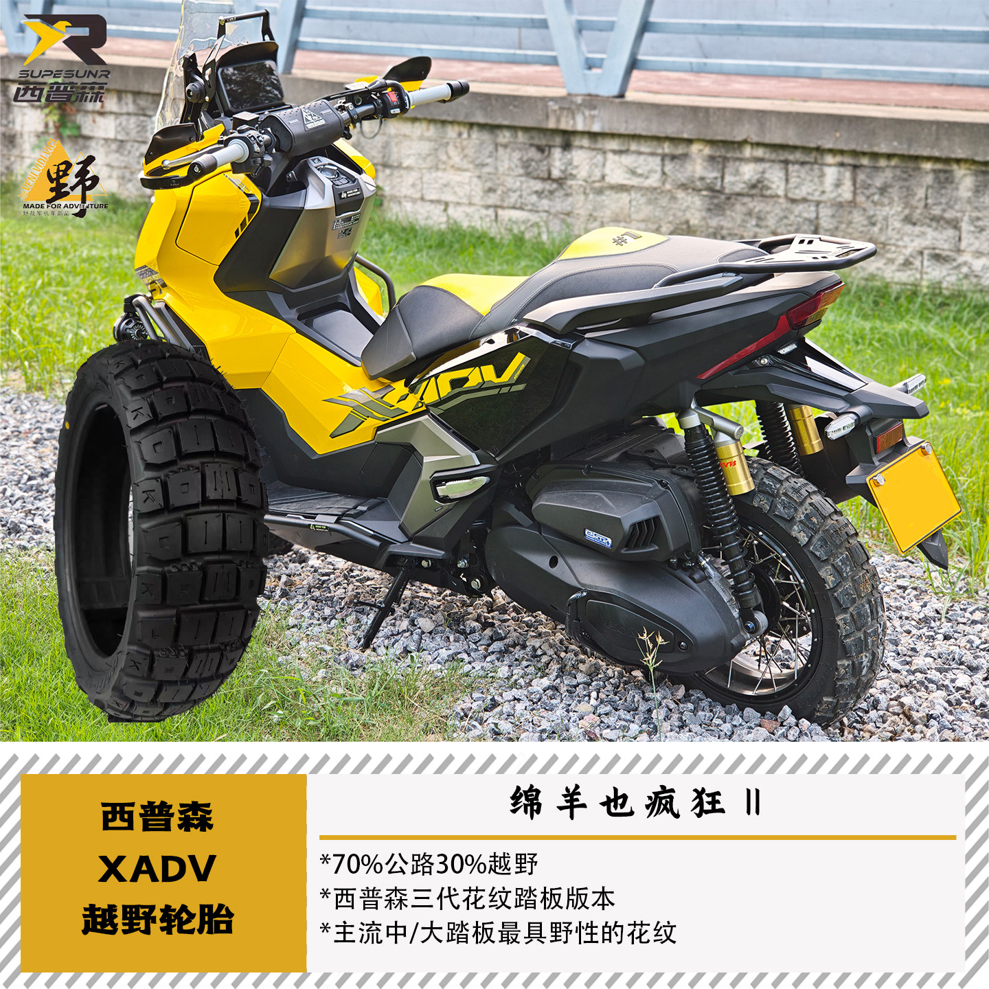 本田KS003ADV350真空越野胎图片