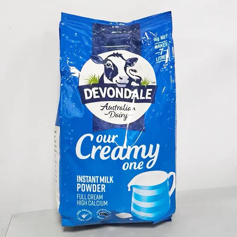 Devondale德运全脂1kg奶粉 原装进口脱脂乳粉成人中老年营养