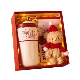 新年礼物送女生生日闺蜜实用的高级感小女孩保温水杯年会伴手礼盒