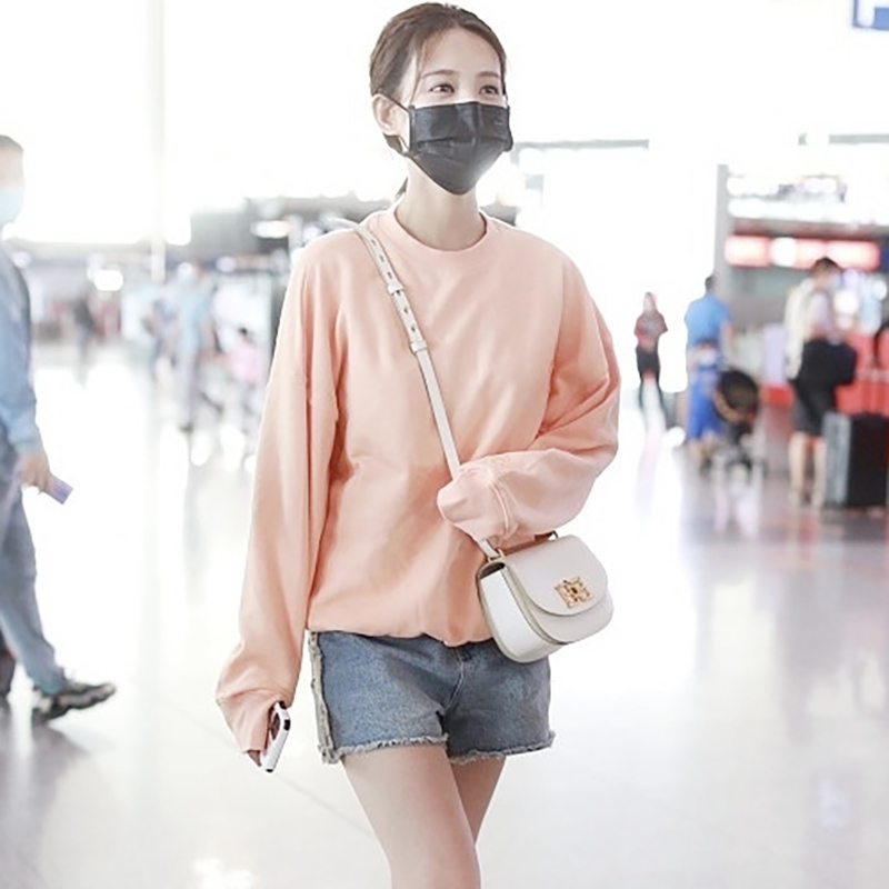 明星同款慵懒风纯棉卫衣女