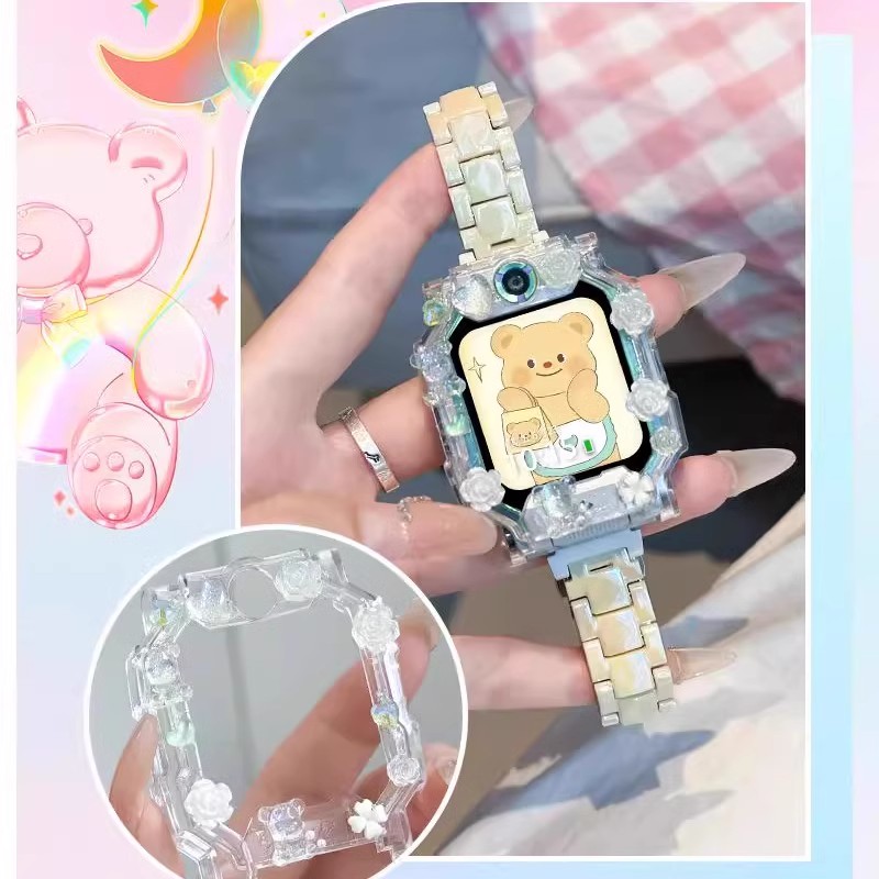 适用小天才儿童电话手表表带z10z9z8Z6pro少年DIY保护壳N3U3Z7SD2