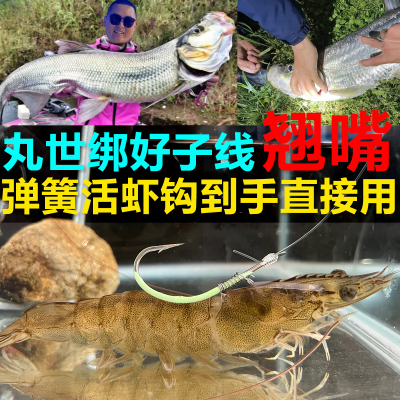 挂活虾背钩弹簧卡子鲈鱼翘嘴钩