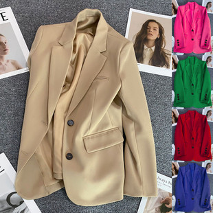 coat blazers 外套西服西装 Sleeve suit Jacket women Long for