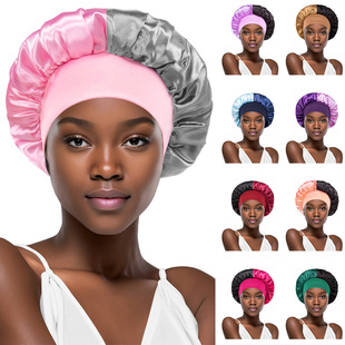 Bonnet for Sleeping Soft Elastic Band Sleep Cap Hair Wrap
