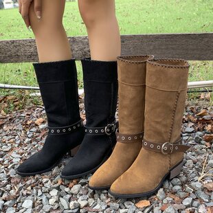 winter women snow boots warm shoes big size 42 大码女雪地靴