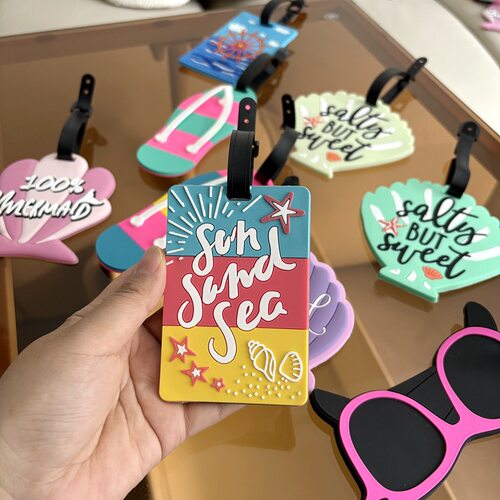 Newest Cute 26 Letters Luggage Travel Accessories Tag Silica