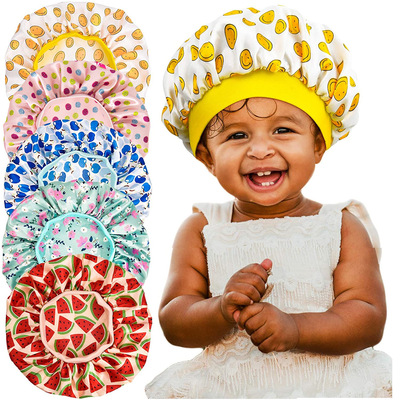 Children's Satin round cap bonnet baby Nightcap儿童非洲圆帽