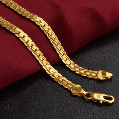 men gold plated chain hiphop fashion necklace night-club hot