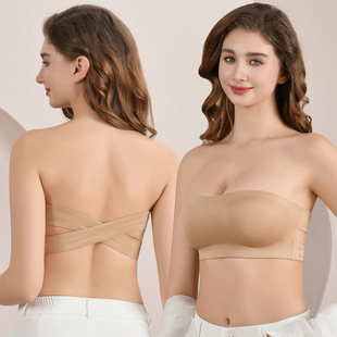 Women Strapless Bra Seamless Tube Tops Breathable Wireless W