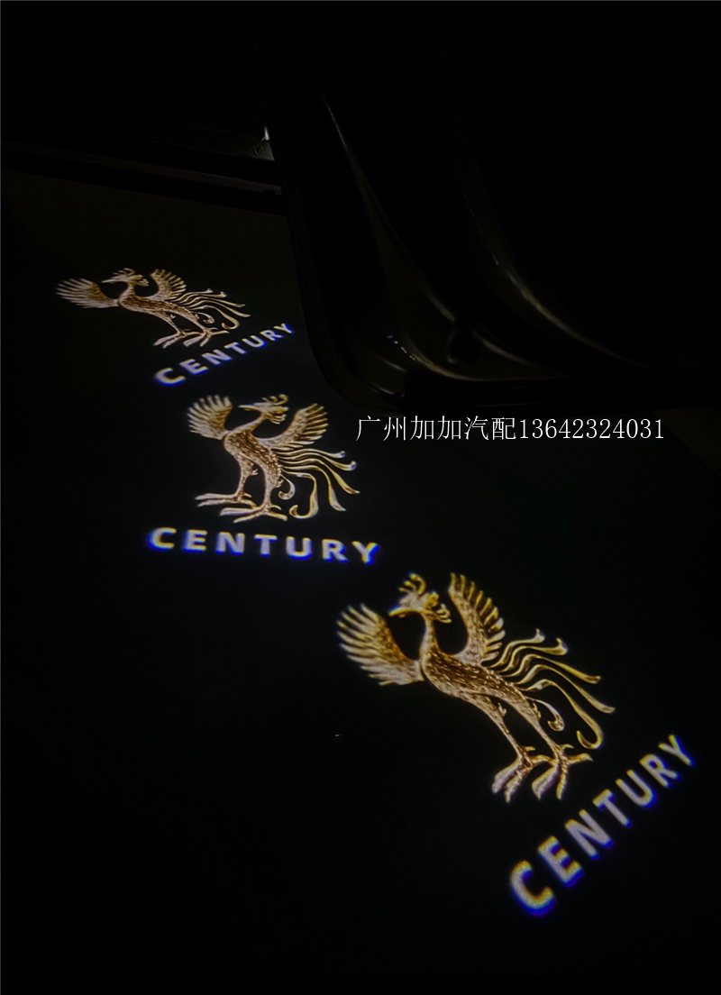 适用于丰田世纪gentury金凤凰门板迎宾灯车门氛围投影灯高清