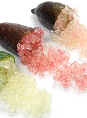 特色摆盘食材  Finger Lime 手指柠檬/指橙 50g 甜品蛋糕装饰沙拉