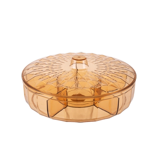 果盘家用2024新款水果盘轻奢高档客厅茶几零食盘干果盘分格糖果盘