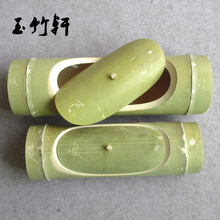 手工天然新鲜带盖竹筒饭蒸筒 卧式竹节竹桶 家用竹蒸盅 竹筒 蒸汤