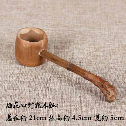 日式天然竹制水瓢长柄环保水勺