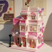 适用乐高积木儿童别墅房子公主城堡女孩子系列益智6拼装 8玩具10岁