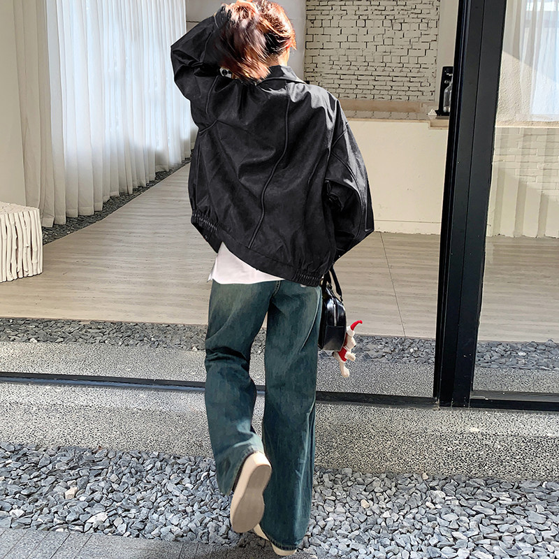 新款226-22667P175K238擦色皮衣加绒款P215K298,女装皮衣,2C226