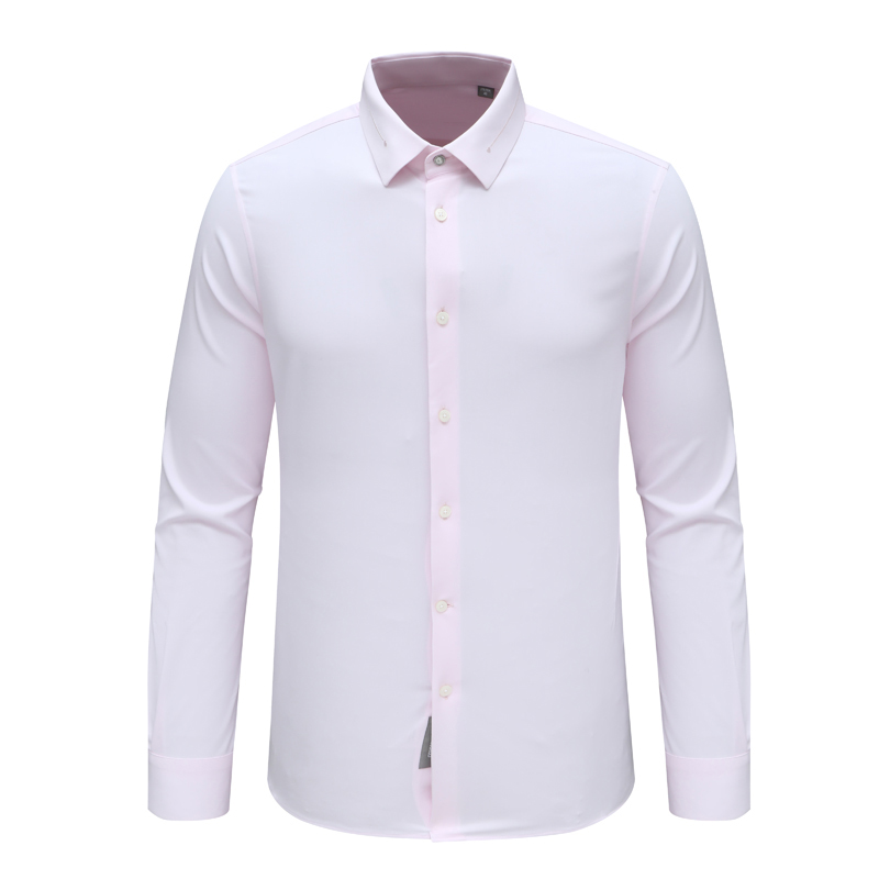粉色商务绅士职业装长袖衬衫