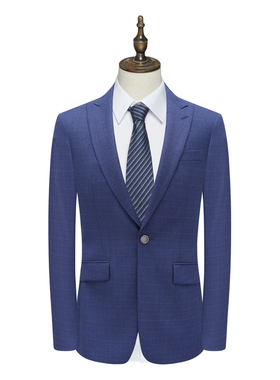 B1567鸟断码清仓春秋款男士职业装84.9％绵羊毛一粒扣双开衩西服