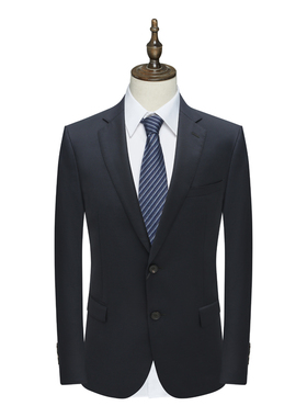 SF373路断码清仓春秋款男士深蓝色羊毛意大利面料两粒扣正装西服