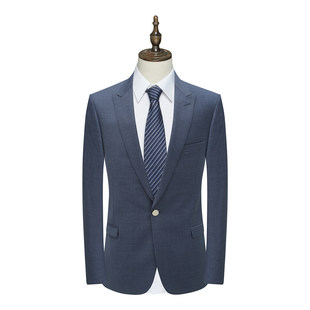 YW364依断码 男士 职业正装 羊毛桑蚕丝一粒扣双开单西服 清仓春秋款