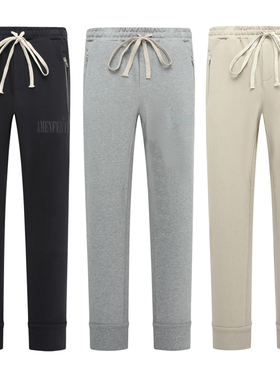 SF639圣断码清仓春秋款男士简约百搭舒适全棉抽绳松紧腰休闲长裤