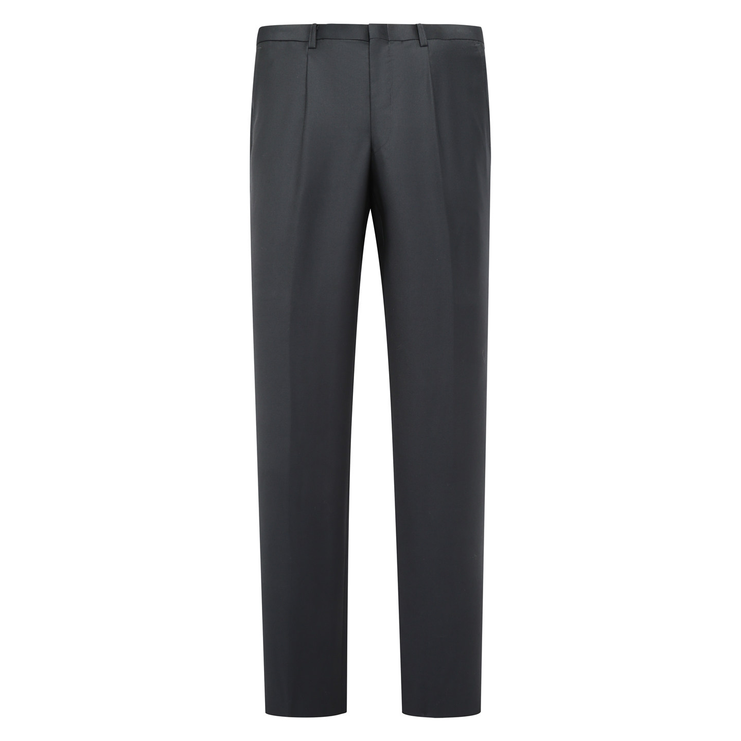 正装百搭黑色中腰直筒羊毛西裤