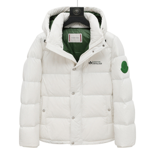 H975换季断码清仓冬季青年男时尚休闲白色连帽加厚保暖羽绒服外套