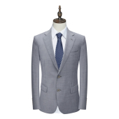 断码 S高支91.6％羊毛单西装 清仓男士 灰蓝色120 职业装 SF229圣换季