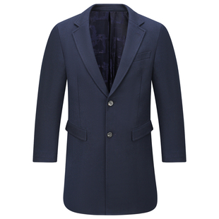 Y1253路易换季断码清仓秋季男士商务休闲西装领中长款羊毛呢大衣