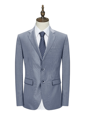 SV11史换季断码清仓男士商务职业上班正装百搭灰色两粒扣西服上衣